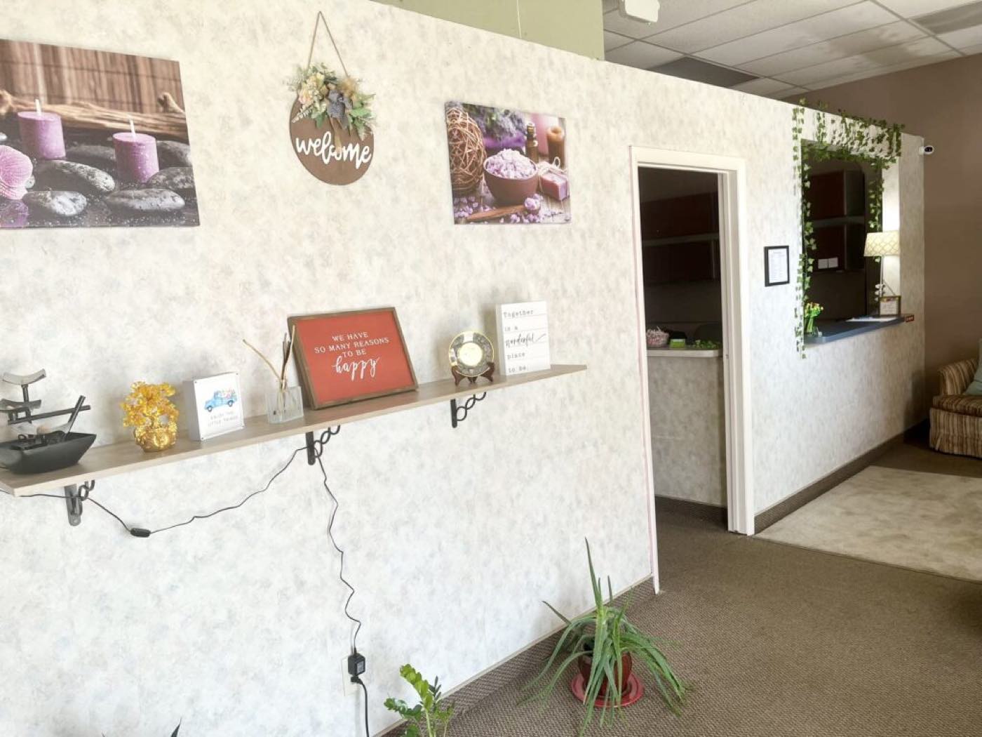Reception at New Concept Massage & Spa, Columbus Ohio